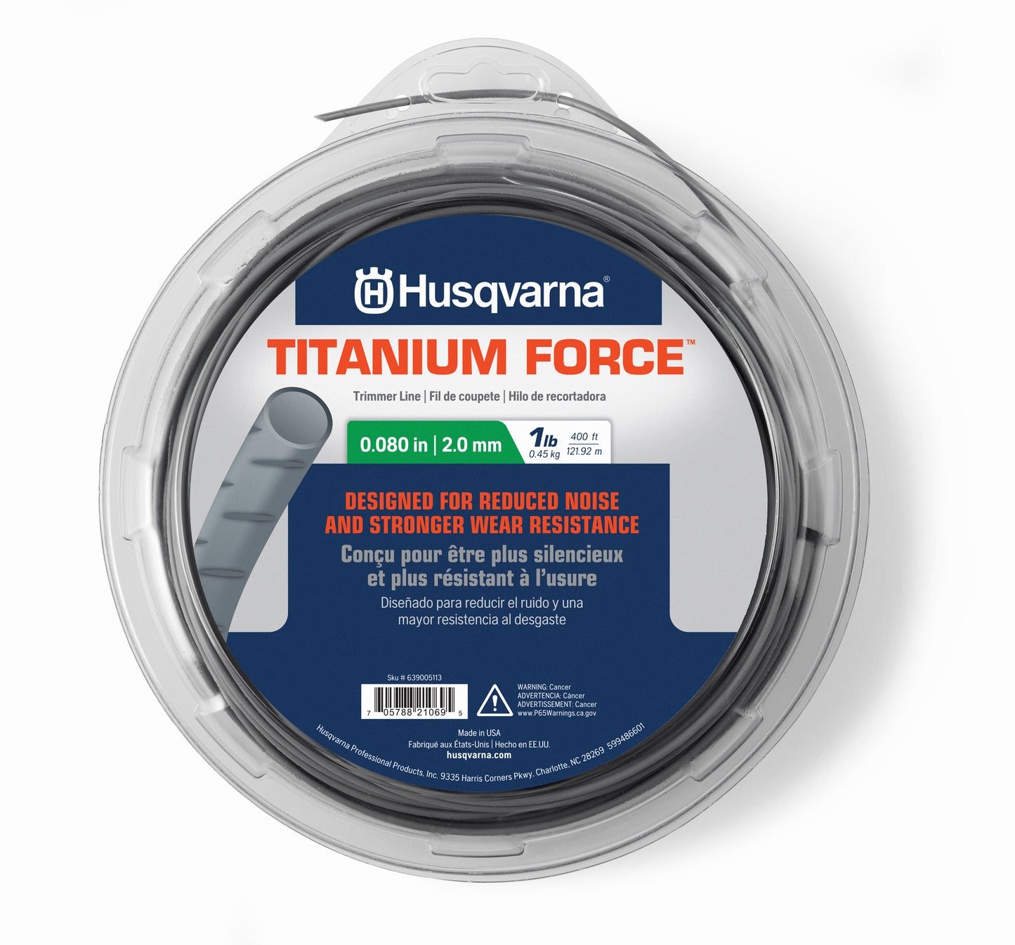 Husqvarna Titanium Series .080-Inch Trimmer Line - 639005113