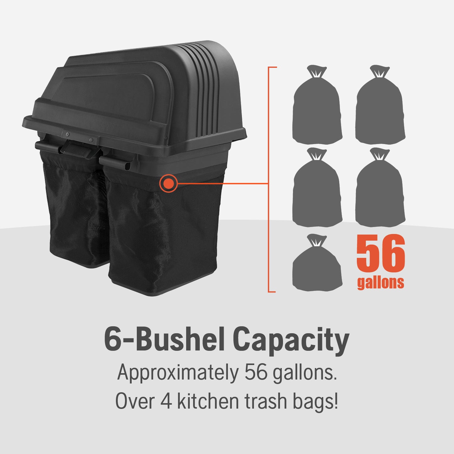 Husqvarna 46-Inch ZTR 2-Bin Collection System - 547848301