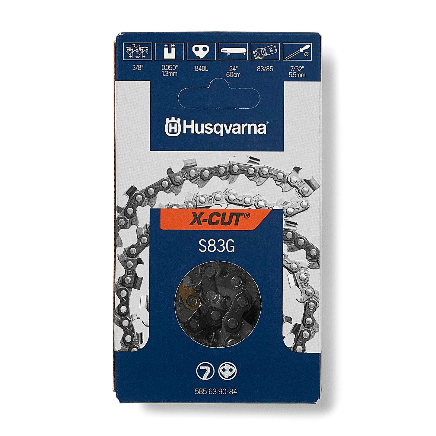 Husqvarna Chainsaw 24-Inch S83G 3/8-Inch Chain - 585639084
