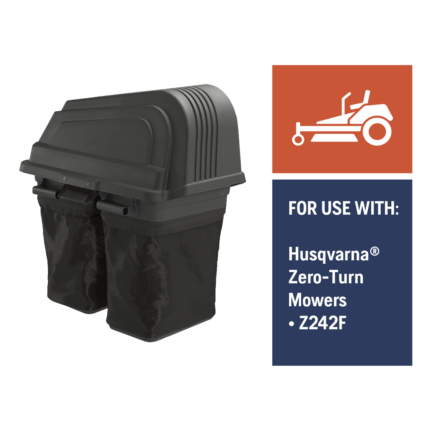 Husqvarna 42-Inch ZTR 2-Bin Collection System - 587412402