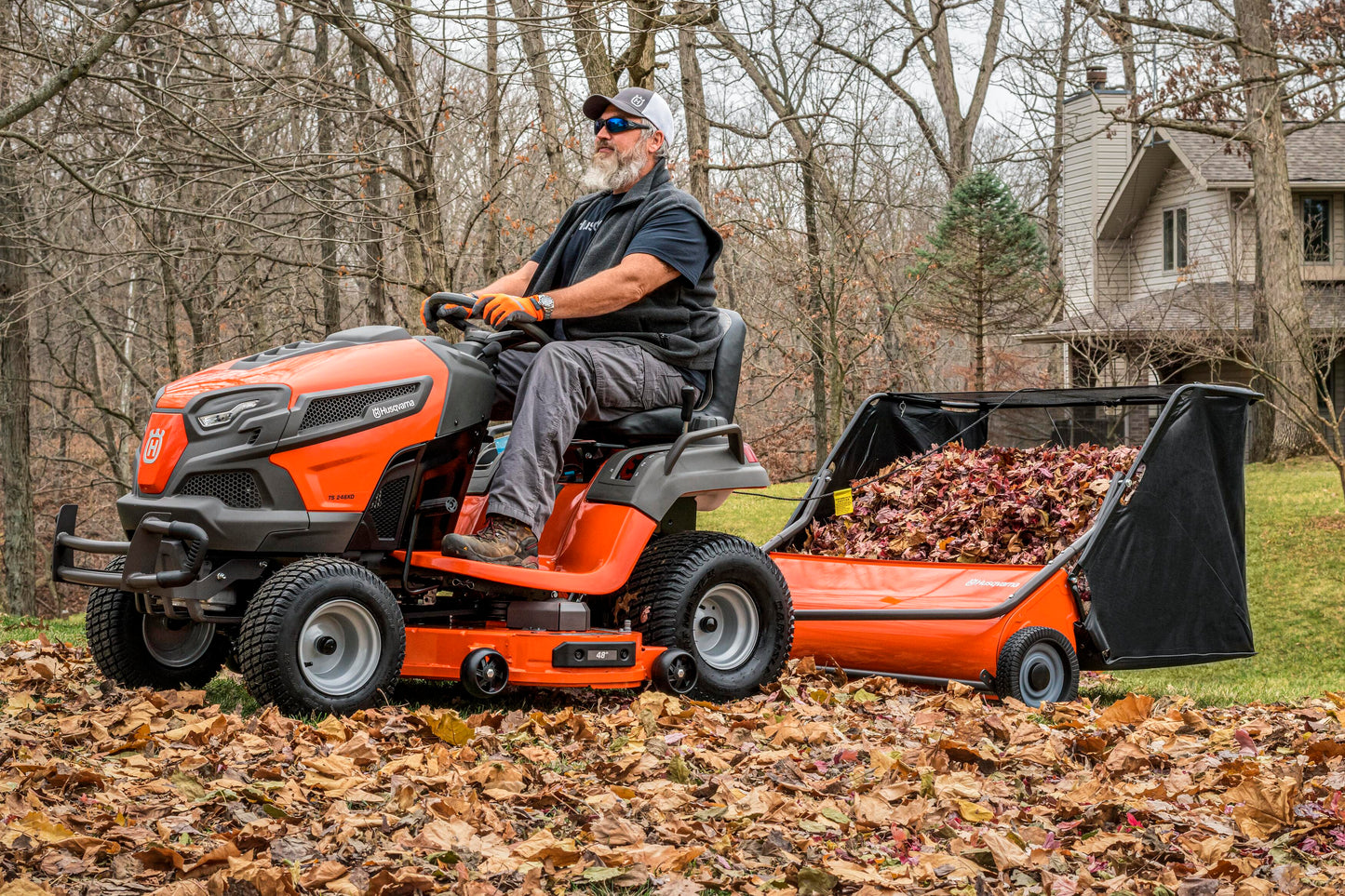 Husqvarna Tow-Behind 52-Inch Lawn Sweeper - 529756101
