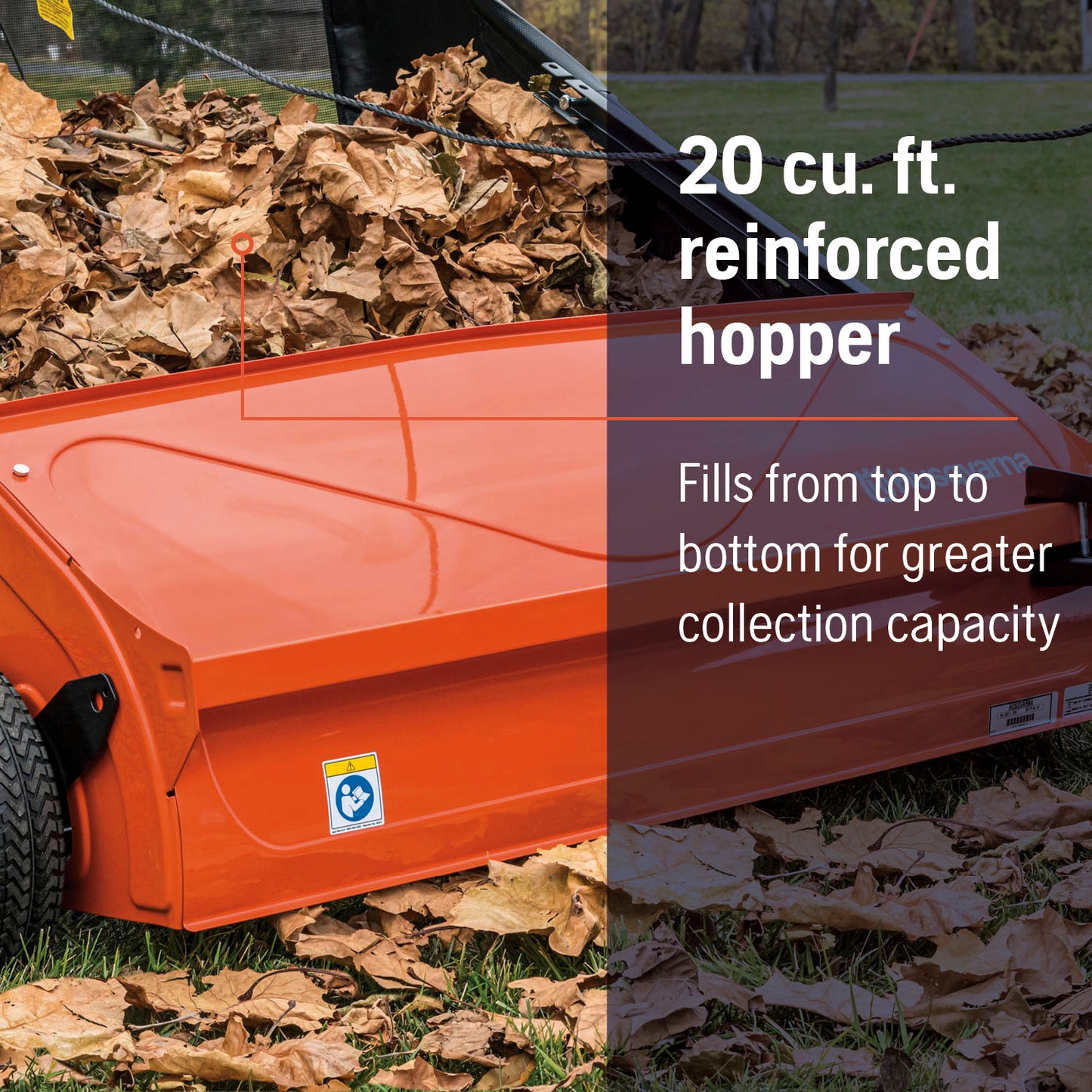 Husqvarna 42-Inch Lawn Tractor Sweeper - 529756001