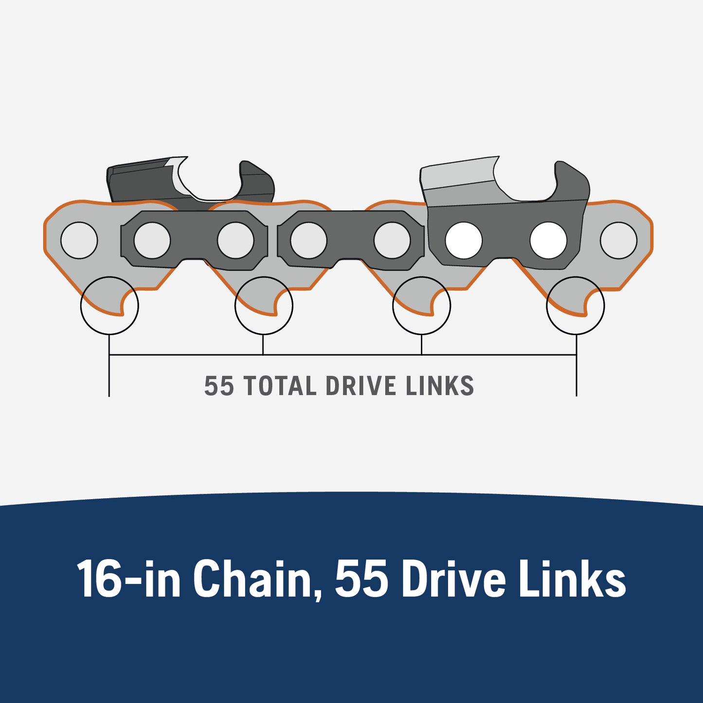 Husqvarna 16-Inch S93G Chainsaw Chain - 585422155