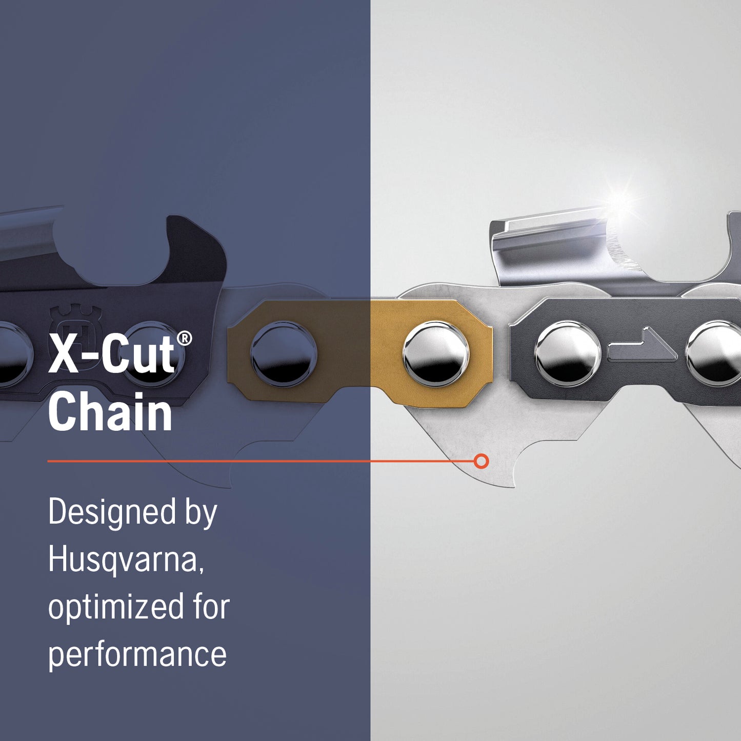 Husqvarna X-Cut S93G 12 Inch Chainsaw Chain Replacement, 3/8" Mini Pitch, .050" Gauge, and 45 Drive Links
