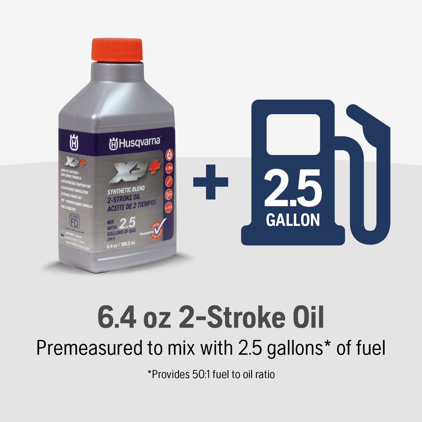 Husqvarna XP+ 2-Cycle 6.4 oz Engine Oil - 598682102