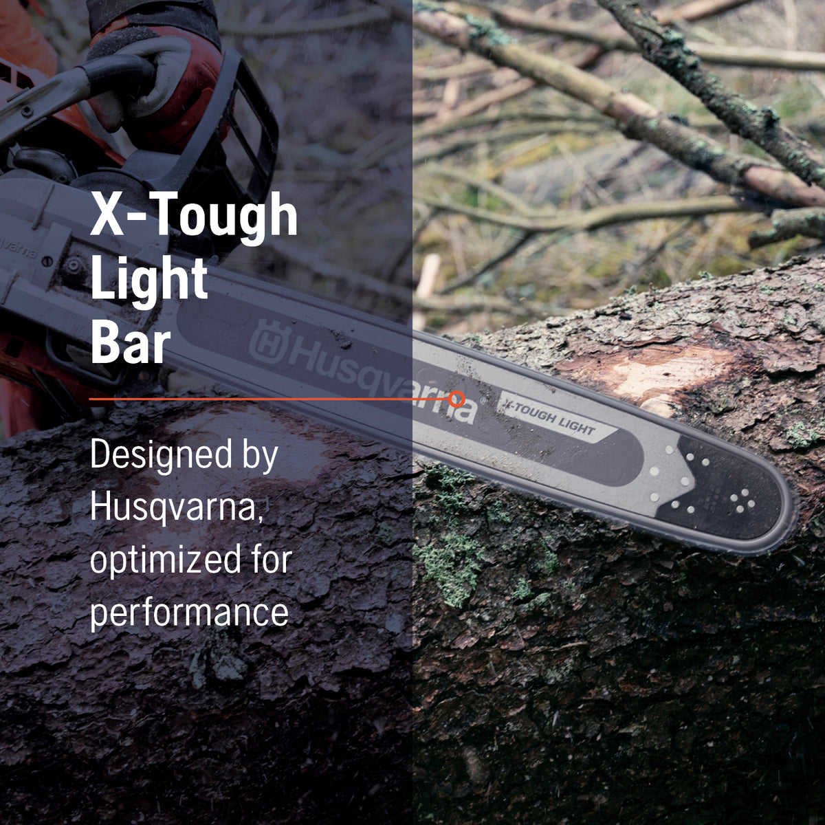 Husqvarna X-Tough Light 36 Inch Laminated Chainsaw Bar, .375" Pitch .063" Gauge, 115 Drive Links