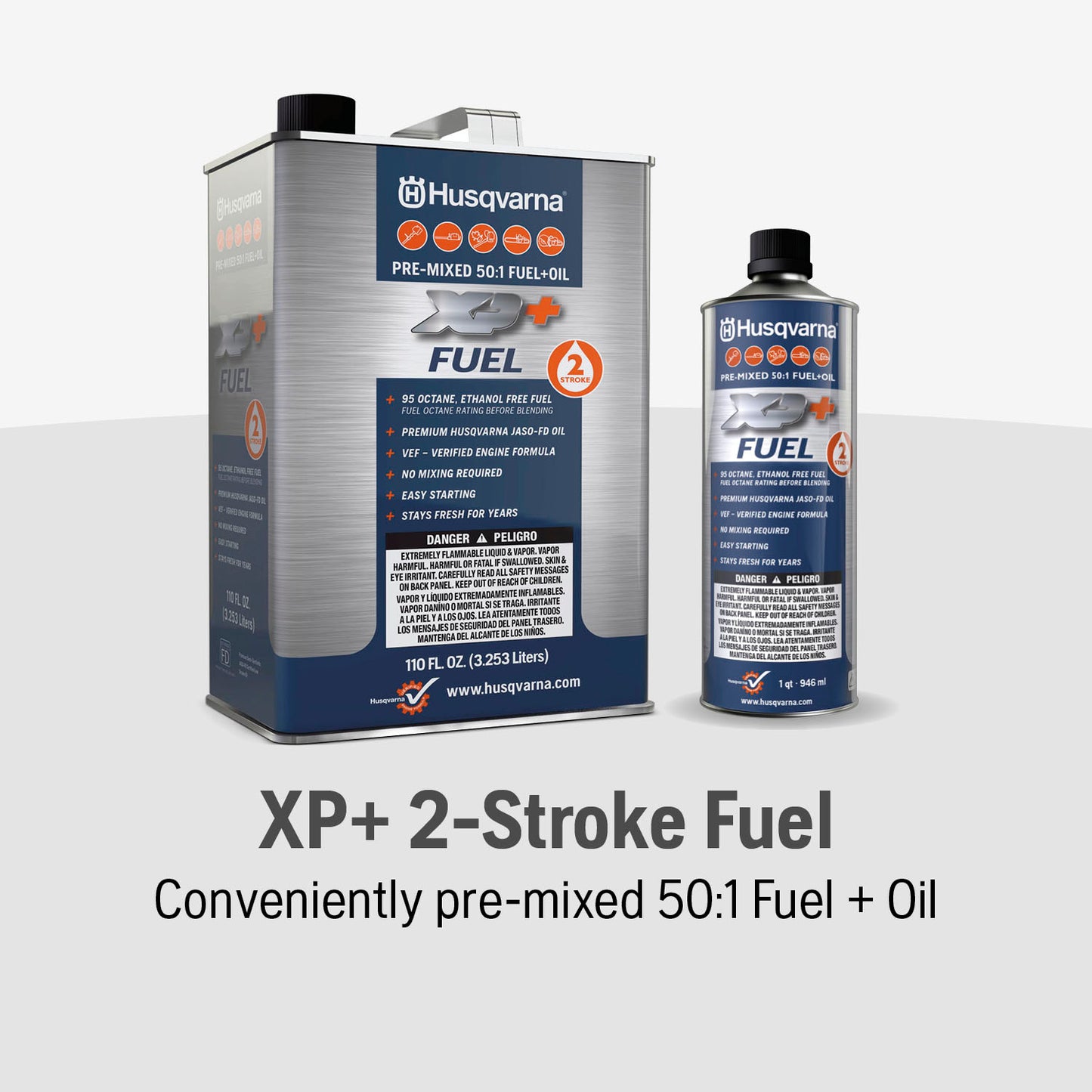 Husqvarna Engine Use Pre-Mixed Fuel 50:1 - 584309701
