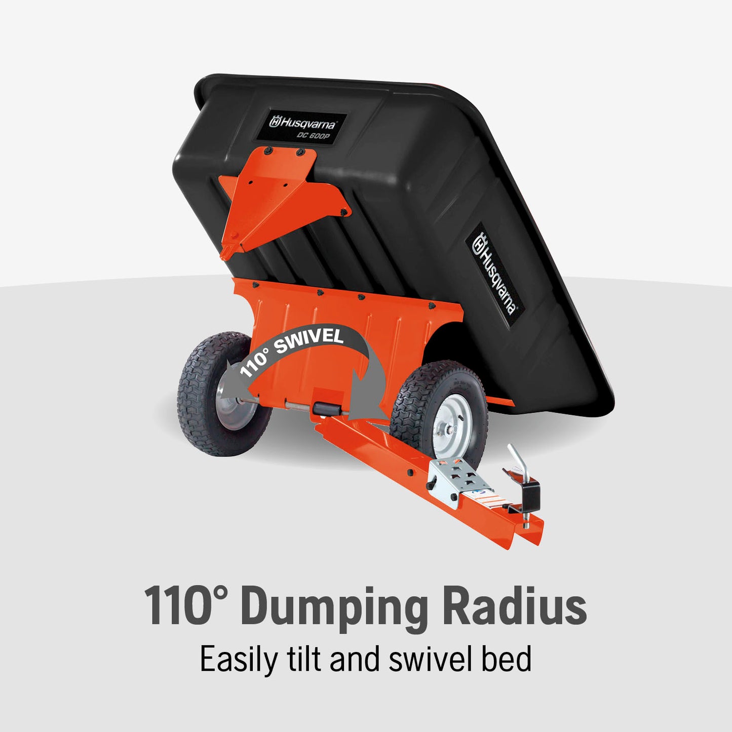 Husqvarna 10-Cubic Foot Swivel Dump Cart - 538731701