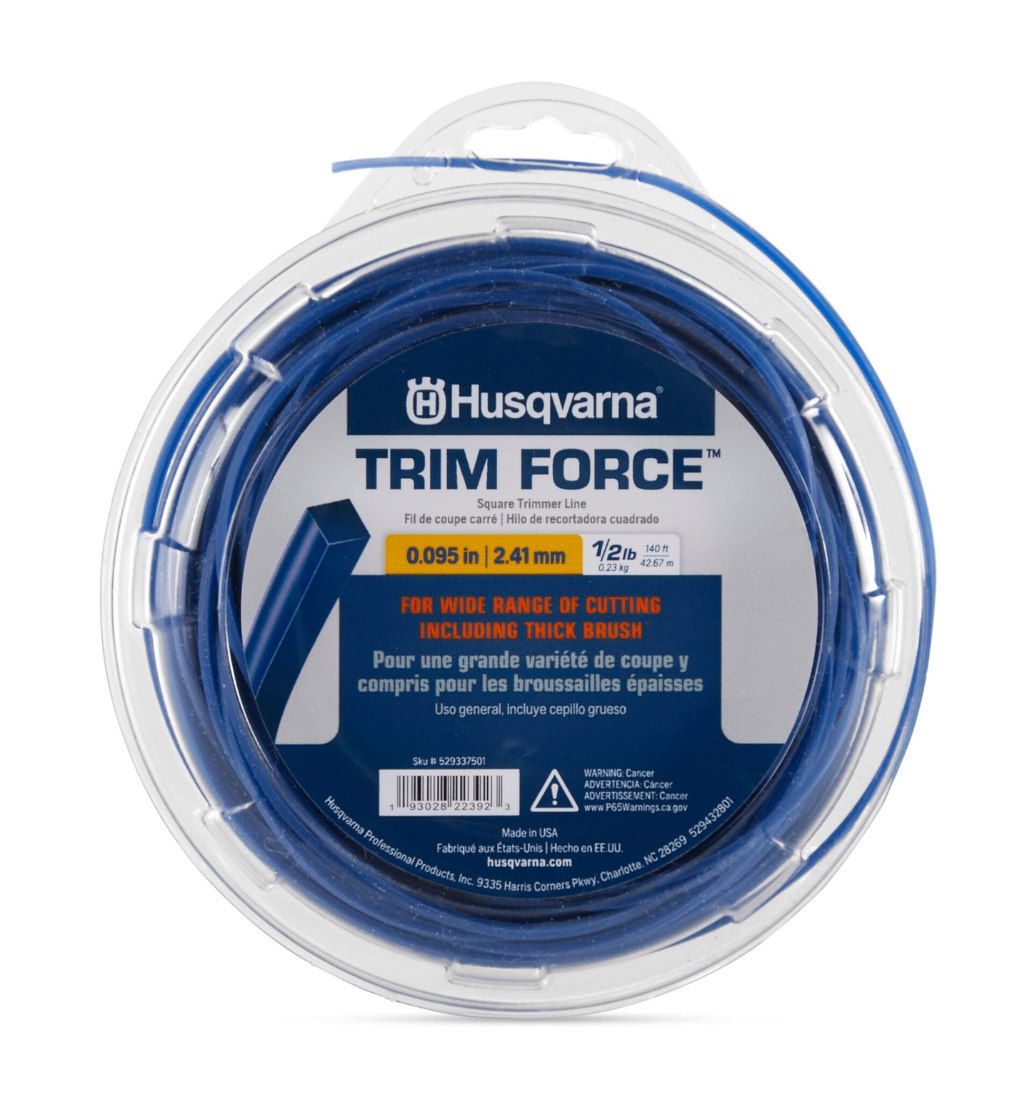 Husqvarna String Trimmer Square Trimforce Line - 529337501